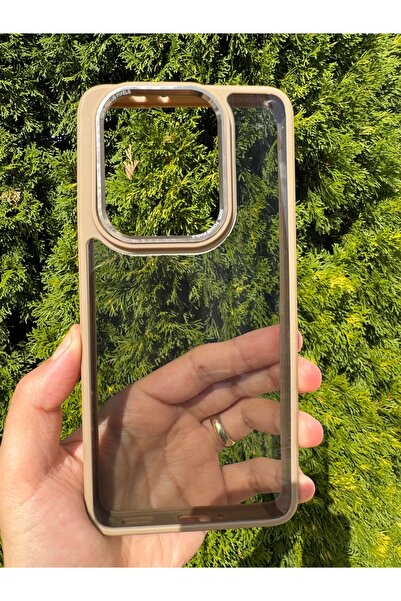 Deppo Trend Xiaomi Mi 14t Pro Compatible Case Black Transparent Clear Camera Surrounding Metal Protective Silicone Cover