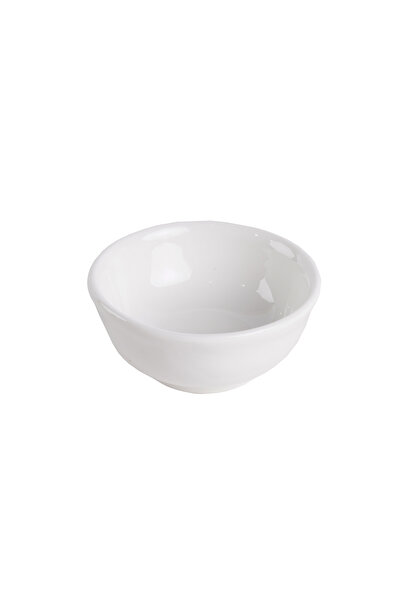 SQUALO Elegant Round Porcelain Bowl with Modern Design (12 pieces) - White 7.5X7.5X3 cm