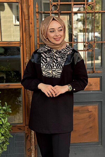 Moodbasic ZEBRA JAKAR DESENLİ ÖRME TAKIM