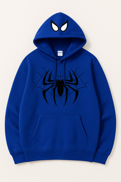 classy moda Φούτερ με κουκούλα Unisex με 3 κλωστές με τσέπη καγκουρό με στάμπ...