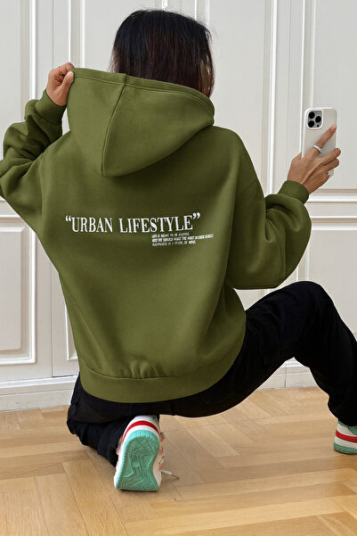 CLASSY.MODA Unisex 3 Thread Kangaroo Pocket Hooded Sweatshirt Urban Lifestyle Printed Comfortable Casual Style