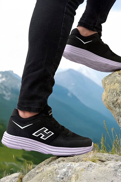 SİHİRLİ AYAKKABI +7 CM Boy Uzatan Gizli Topuk Siyah Gri Hummer Erkek Spor Aya...