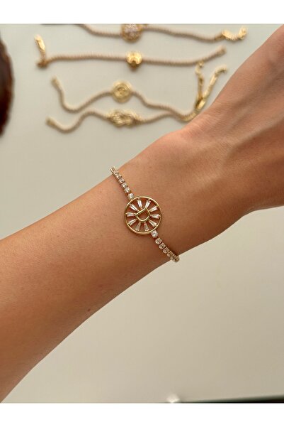 YOUES JEWELRY سوار نسائي من الفولاذ بتصميم مينيمال وطراز GOLD