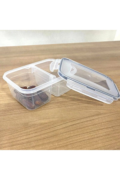 The LOG INVEST 2 Compartments 0.45+0.45 Liter Lockable Storage Container with Lid Lc-524