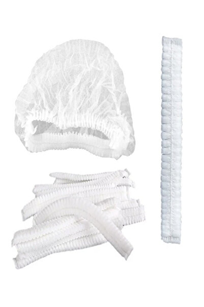 Genel Markalar Saç Bonesi Beyaz Tek Kullanımlık 100 Lü Bone