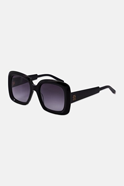 Tommy Hilfiger Women 207967807539O Square Sunglasses, Black
