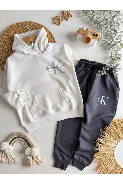 morpembej kadın erkek çocuk New Season Hooded Bottom Top Set