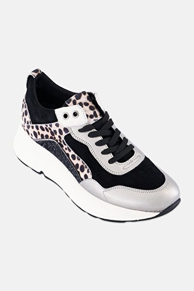 Geox Women D Backsie B Lace Up Casual Shoes, Multicolor