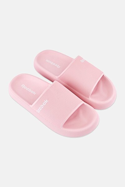 Reebok Men Brand Logo Slip On Slides, Pink