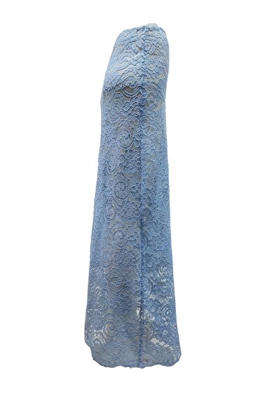 modayiğit Bebek mavisi güpür dantel kadın etek