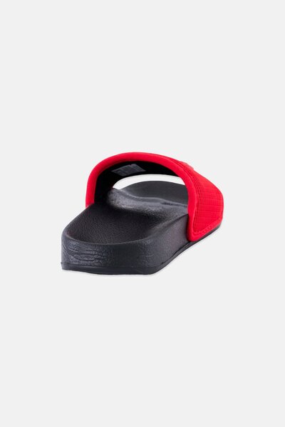 Reebok Kids Boy Brand Logo Slip On Slides, Red