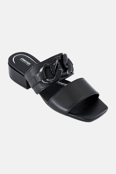 Geox Women D Genziana 30 G Slip On Sandals, Black