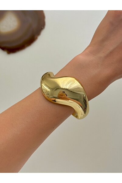 YOUES JEWELRY Kadın Kalın Kelepçe Bileklik Akrilik Kelepçe Bileklik