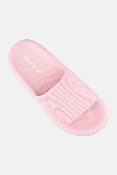 Reebok Men Brand Logo Slip On Slides, Pink