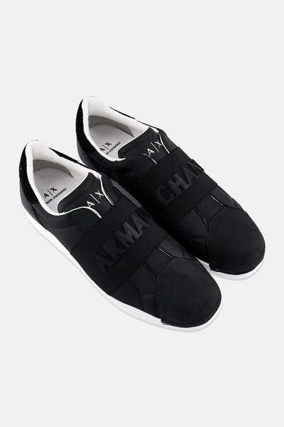 Armani Exchange Men Slip On Casual Shoes, Black