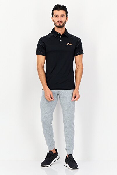 Asics Men Sportswear Fit Short Sleeve Tennis Polo Shirt, Black