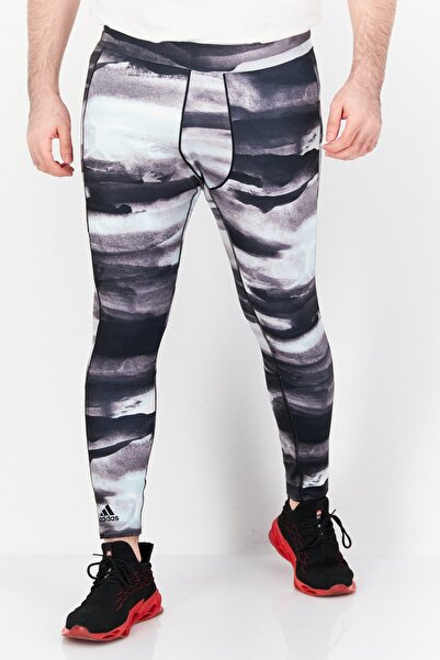 adidas Men Sportswear Fit Abstract Print Training Leggings, Multicolor