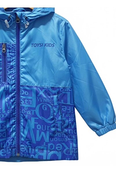 TOYSİ KİDS Boys' Waterproof Lined Hooded Raincoat