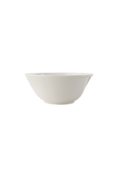 SQUALO Oval Porcelain Bowl with an Elegant and Modern Design - White 20.5x17.5x8.5 cm