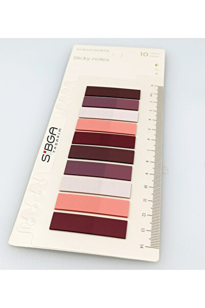 sibga tasarım Transparent Burgundy Tones Colored Postit Post-It Post It. Bookmark Bookmark Post-It Sticker Note Paper