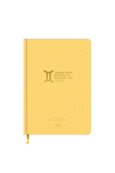 KESKİN COLOR Hisli Şeyler Burçlar Concept Gilded Printed A5 96 Pages Lined Hardcover Notebook - 1 Piece