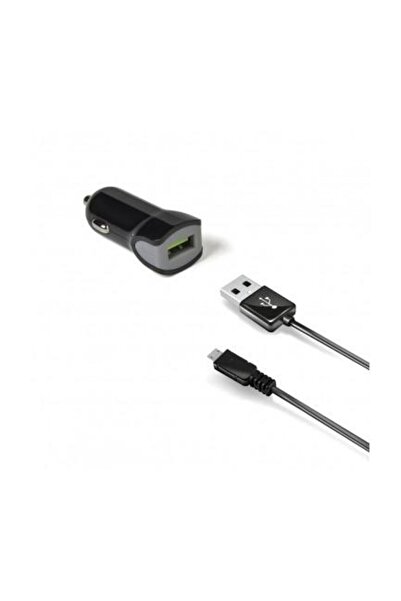 Celly Car Charger With MicroUSB Cable 12W 2.4A 1 x USB-A Black CCUSBMICRO