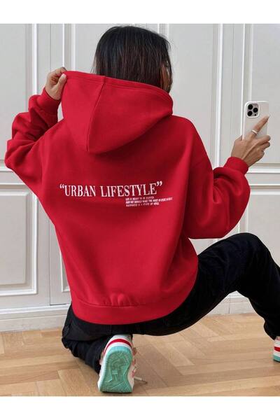 CLASSY.MODA Unisex 3 Thread Kangaroo Pocket Hooded Sweatshirt Urban Lifestyle Printed Comfortable Casual Style