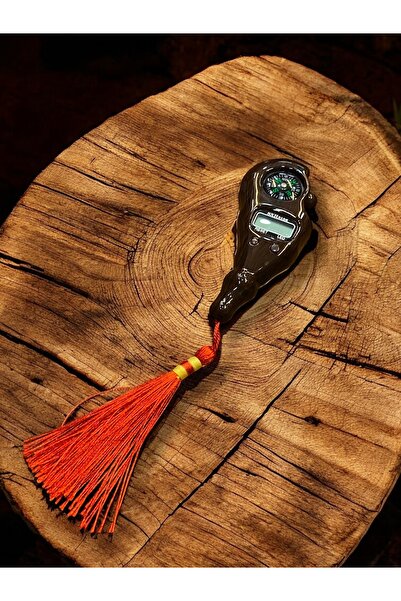 Hac AVM Pusulalı Tesbih Model Zikirmatik – LED’li Ahşap görünümlü Dijital Tesbih