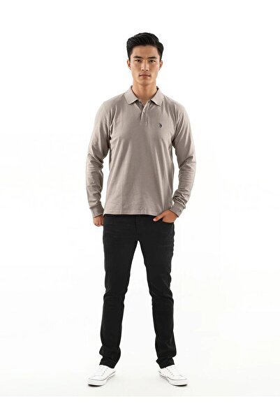 U.S. Polo Assn. Herren Polo langarm Shirt LS Piquet P004