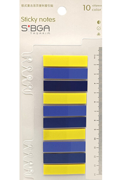 sibga tasarım Transparent Color Postit Post-It Post It. Book Marker Bookmark Postit Sticker Note Paper 200 Sheets