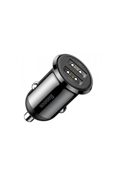 Baseus Grain Pro Car Charger 24W 2.4A 2 x USB-A Black CCALLP-01