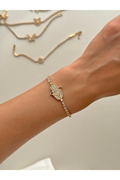 YOUES JEWELRY سوار نسائي من الفولاذ بتصميم مينيمال وطراز GOLD