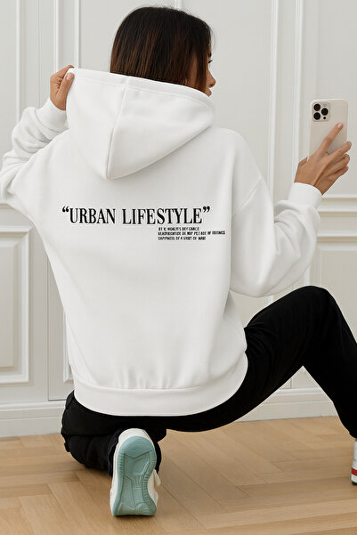 CLASSY.MODA Hanorac unisex cu glugă cu buzunar cangur cu 3 fire, stil de viaț...