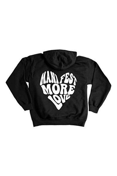 darkopia Σετ 2 τεμαχίων με φούτερ με κουκούλα με στάμπα "Dear Couple Combination Manifest More Love"