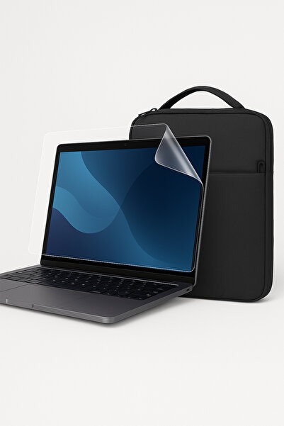 PiyasaSepeti Θήκη Macbook air 13 (M2) Evoque + Προστατευτικό οθόνης 9H Nano