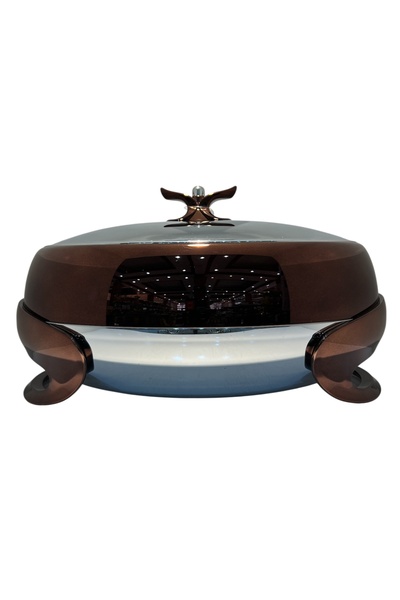 GOLDEN FİRE Golden Fire Food Container, Silver-Brown Color (6 Liters), Made in Taiwan