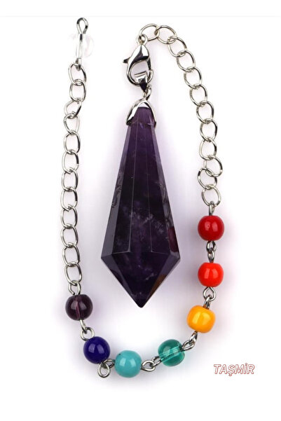 Taş-Mir Ametist Doğal Taş Vogel Kesim Pandül / Sarkaç