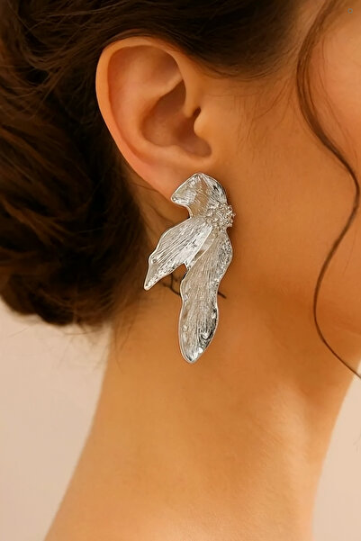 MioArt Palm Leaves Gold Earrings