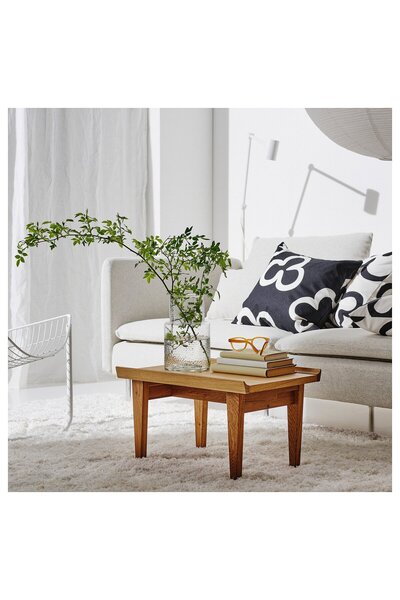 IKEA GUTTANE Side table, oak, 58 x 39 cm