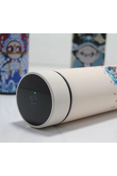 ÇERÇİCİ Stainless Steel Thermos with Digital Display Alk247