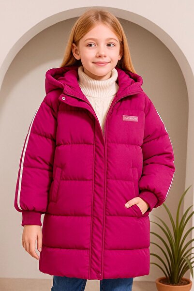 KOKOŞ BEBEK Girl's Hooded Puffer Jacket - Age 7/14