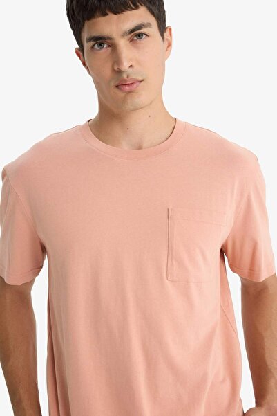 DeFacto Crew Neck Combed Cotton Short Sleeve T-Shirt F9767Ax25Sm