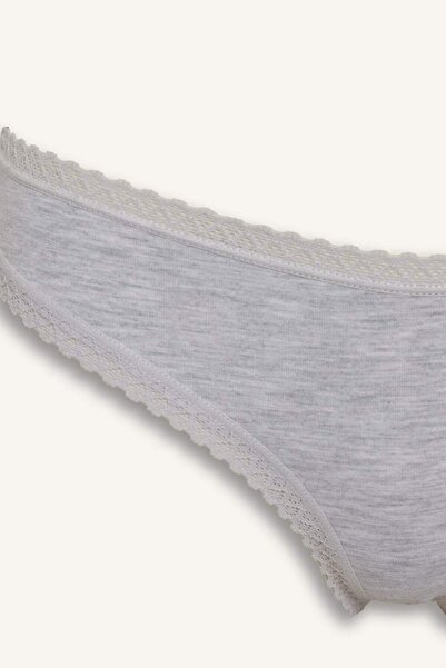 DeFacto Lace Detailed 3-Piece Brazilian Panty-Fall in Love F2190Ax25Au