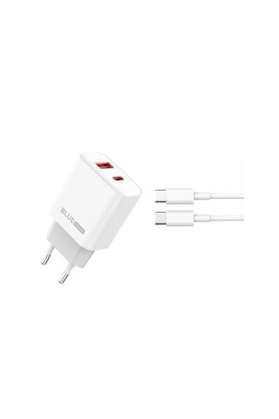 Blue Power Incarcator Retea Cu Cablu USB-C BPCE12C 20W 3A 1 x USB-A - 1 x USB...