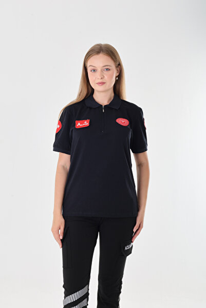 Ekg Medikal 112 Acil Sağlık Fermuarlı Penye T-shirt (Unisex)