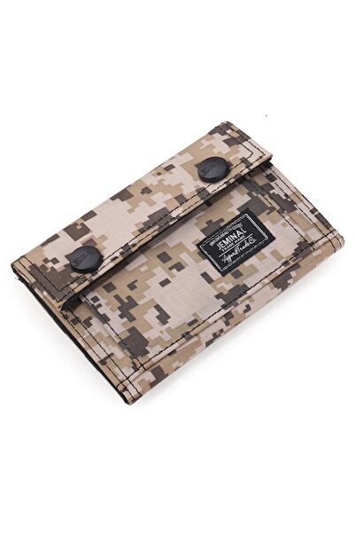 Zamo Men's Wallet, Zamo®, Army, Textile Material, Velcro Closure, 5 Compartments, 13x9x1.5cm, Beige Camo