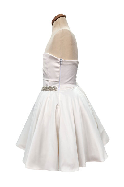 fantasialand Rochita ocazie corset pentru fetite, model Iris, culoare alba