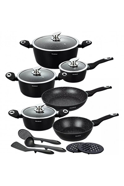 Klausberg Set de oale și tigăi KB 7322, 15 piese, fund termorezistent, orific...