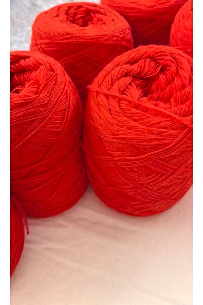 bymila خيط حياكة 3 طبقات أحمر زاهي 500 جرام