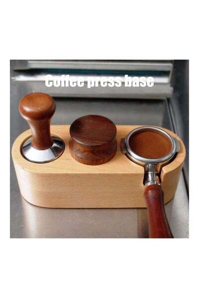 fun zone Generic Coffee Filter Anti-Tamper Bracket, Exquisite Wooden Coffee Filter Tamper Holder
